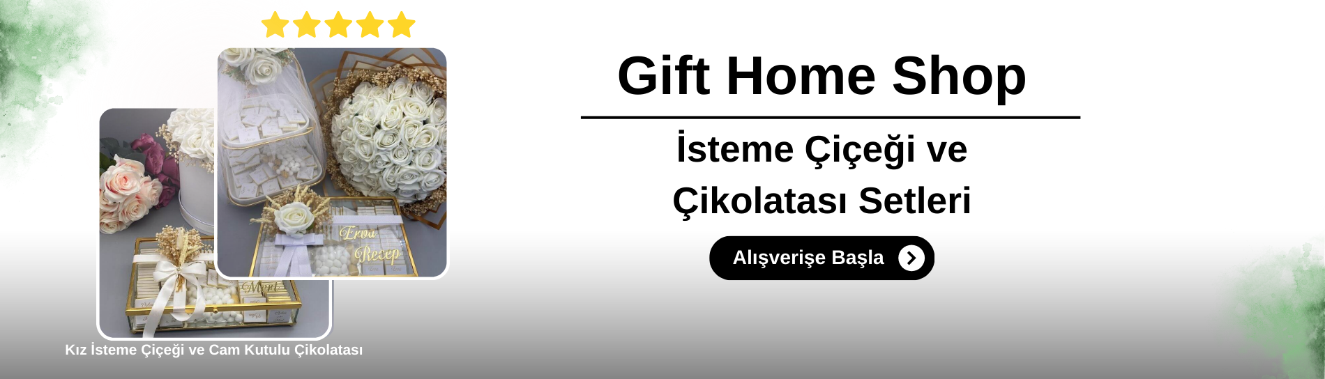 İsteme Çiçeği ve Çikolatası Setleri