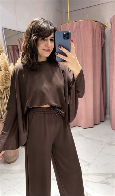 PANÇO DETAY MODAL TAKIM-KAHVERENGİ