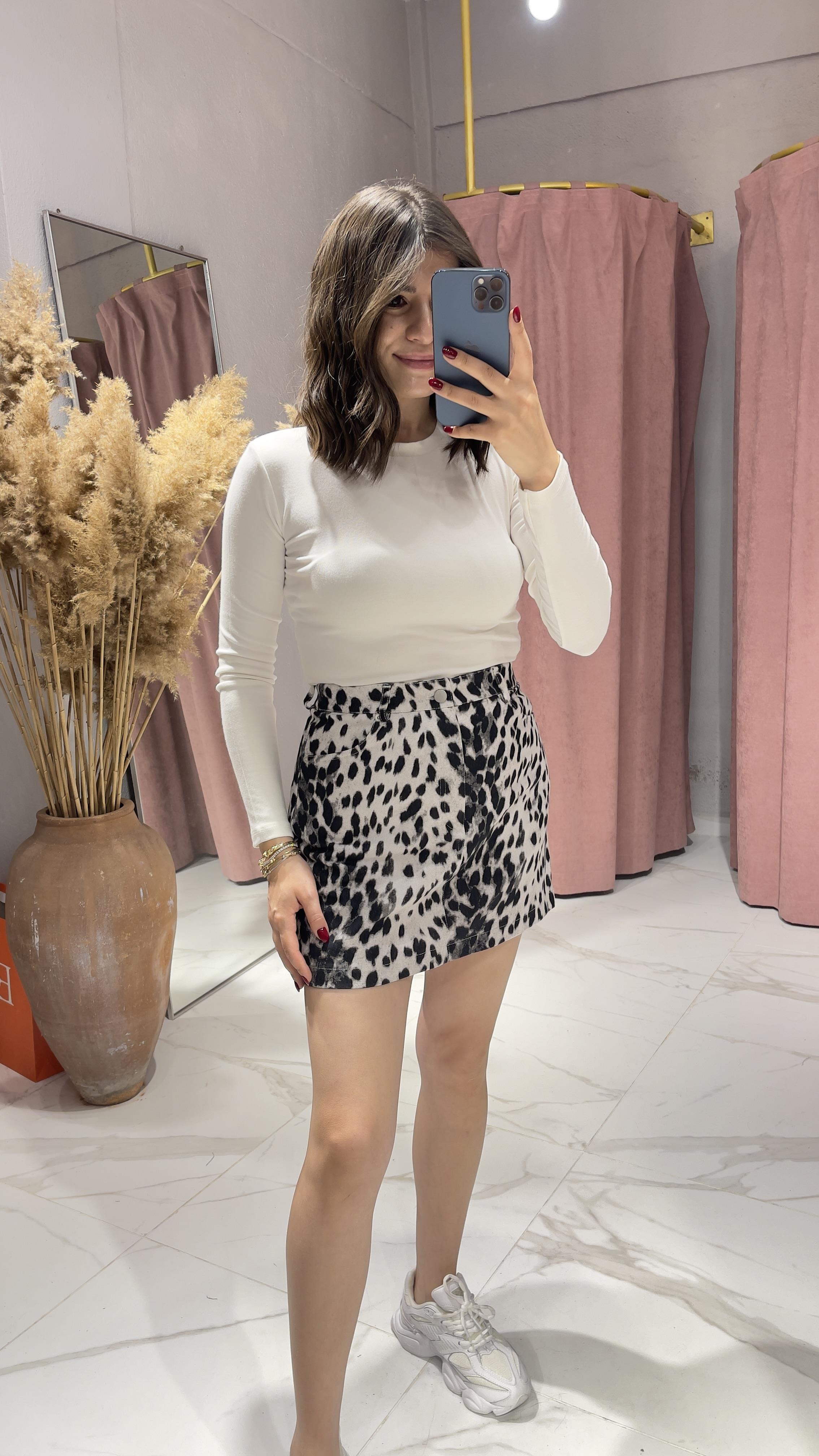 LEOPAR DESEN DENİM ETEK-LEOPAR DESEN · 4