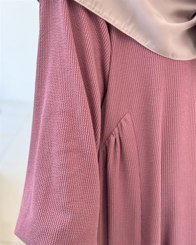 Leyla Triko Elbise - Gül kurusu