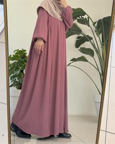 Leyla Triko Elbise - Gül kurusu