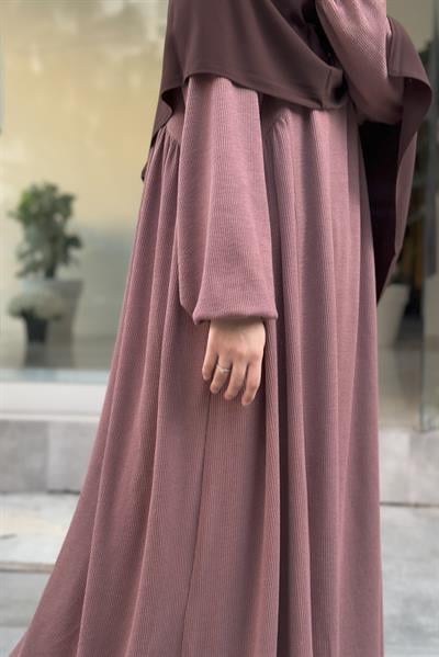 Leyla Triko Elbise - Rose