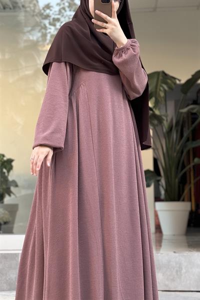 Leyla Triko Elbise - Rose