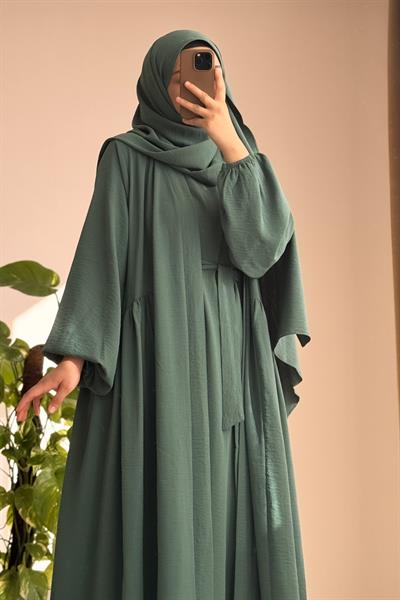 4lü Abaya Takım - Mint yeşil