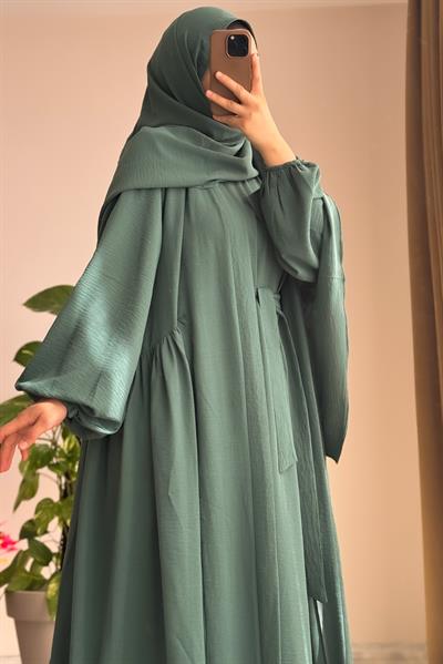 4lü Abaya Takım - Mint yeşil