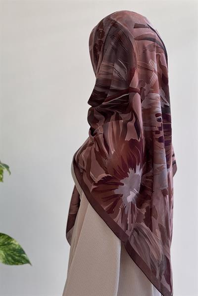 Aden Desen Pamuk Eşarp - Badem