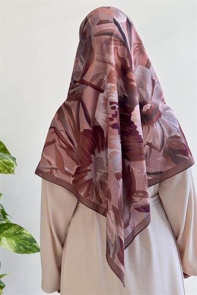 Aden Desen Pamuk Eşarp - Badem