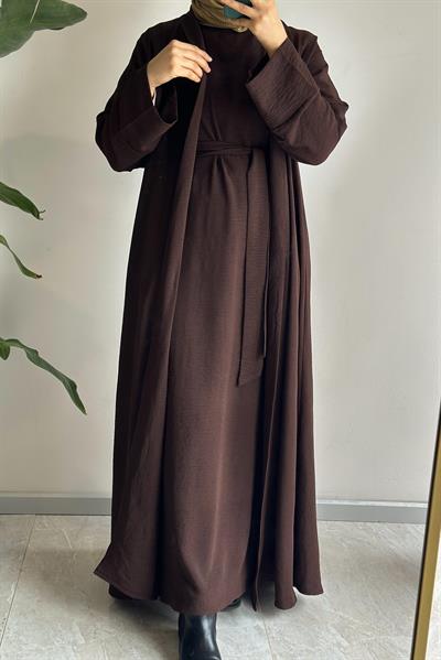 Ala Abaya Takım - Acı kahve