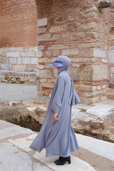 Ala Abaya Takım - Gri