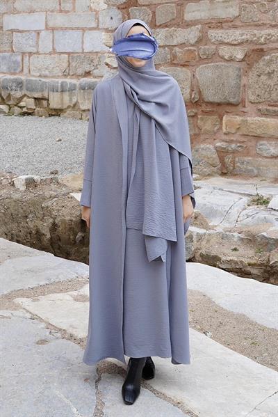 Ala Abaya Takım - Gri