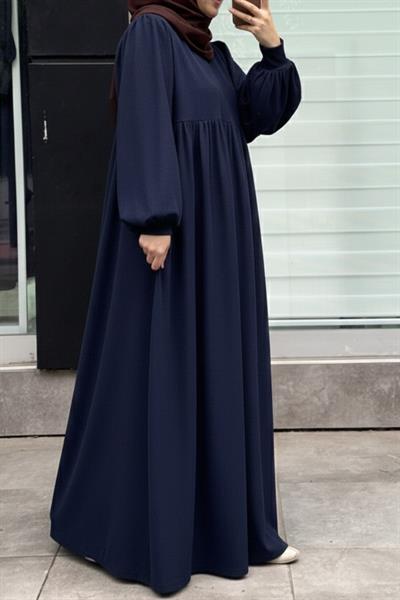 Asya Robalı Elbise - Lacivert