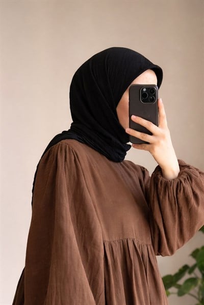 Bambu Kraş Eşarp - Siyah