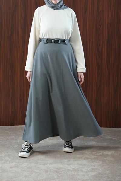 Basic Kloş Etek - Antrasit