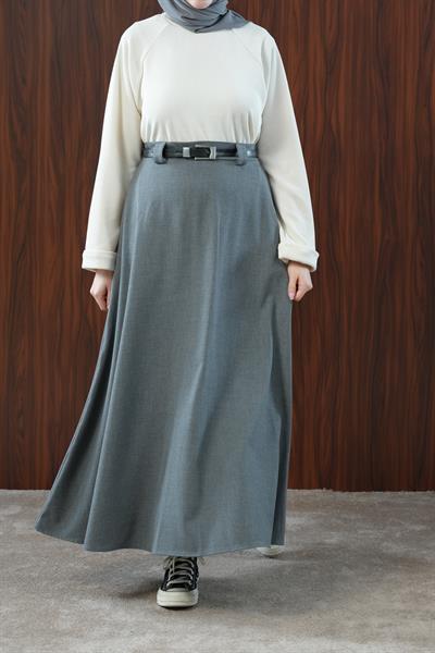 Basic Kloş Etek - Antrasit