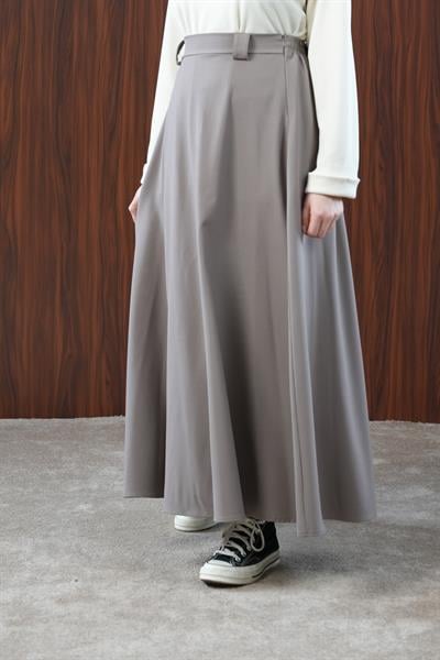 Basic Kloş Etek - Latte