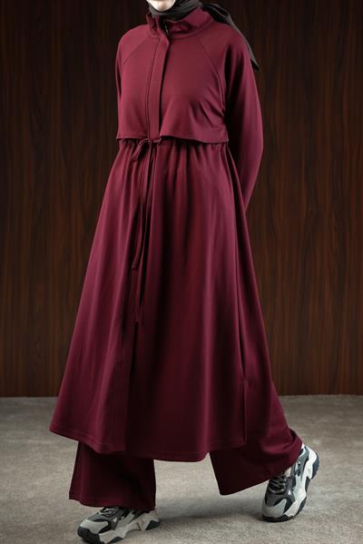 Beli Bağlamalı Oysho Takım - Bordo