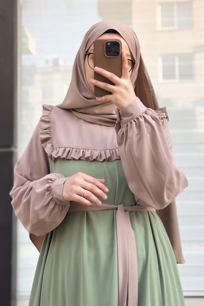 Bella Elbise - Çağla yeşil