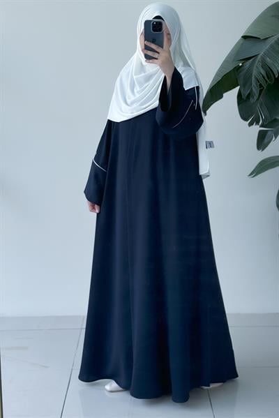 Biyeli Abaya - Lacivert