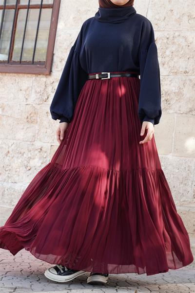 Boğazlı Triko Kazak - Lacivert