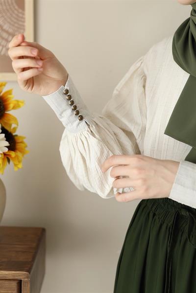 Bürümcük Gömlek - Bej