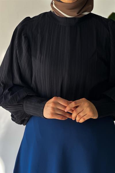 Bürümcük Gömlek - Siyah