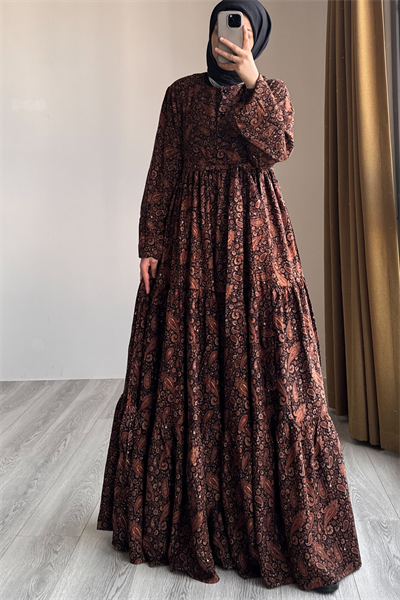 Çiçek Bahçesi Elbise - 0001