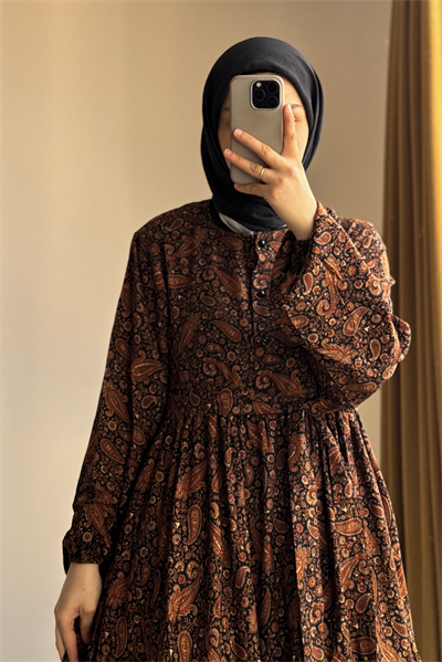 Çiçek Bahçesi Elbise - 0001