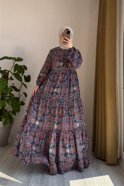 Çiçek Bahçesi Elbise - 0002