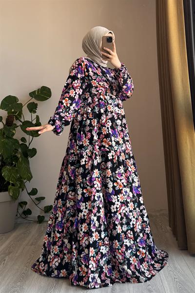 Çiçek Bahçesi Elbise - 0003