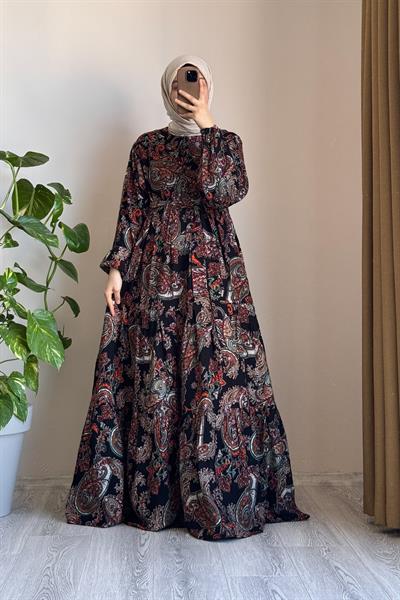 Çiçek Bahçesi Elbise - 0005