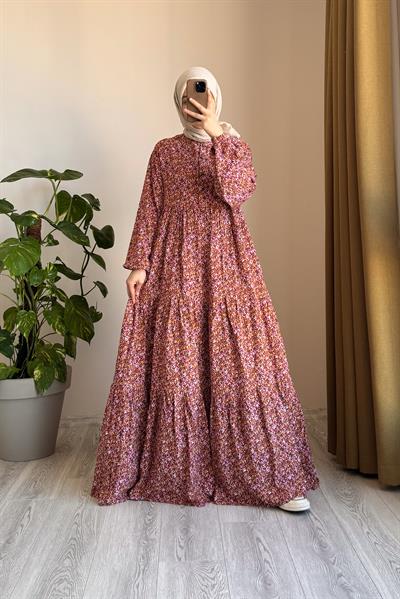 Çiçek Bahçesi Elbise - 0005