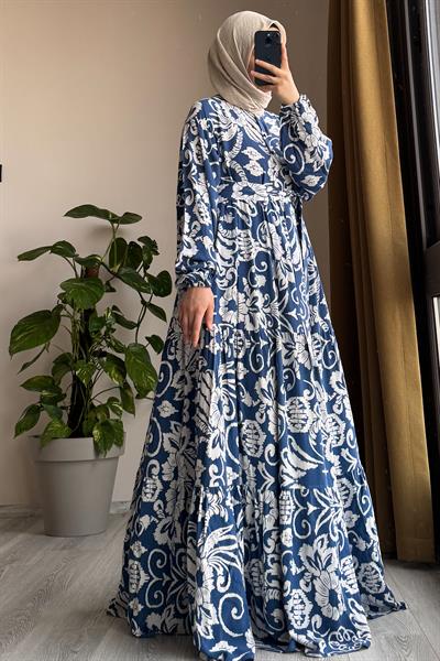 Çiçek Bahçesi Elbise - 0007