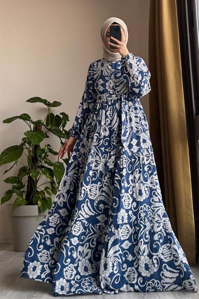 Çiçek Bahçesi Elbise - 0007