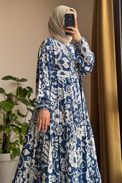 Çiçek Bahçesi Elbise - 0007