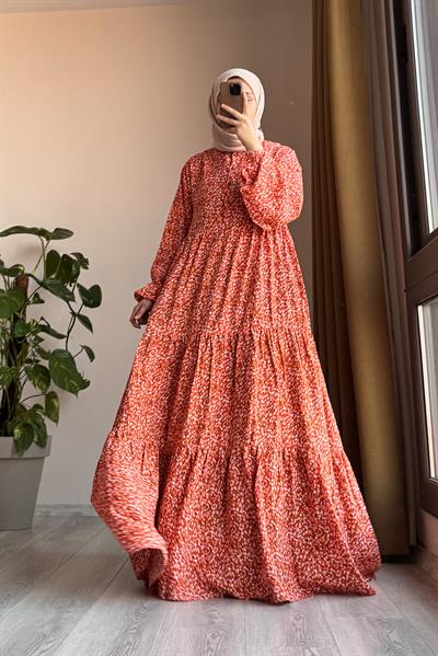 Çiçek Bahçesi Elbise - 0008