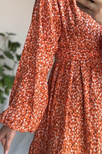 Çiçek Bahçesi Elbise - 0008