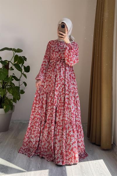 Çiçek Bahçesi Elbise - 0009