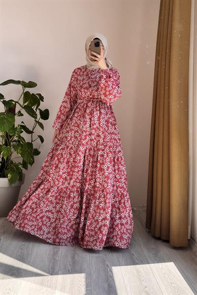 Çiçek Bahçesi Elbise - 0009