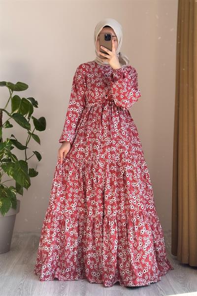 Çiçek Bahçesi Elbise - 0009