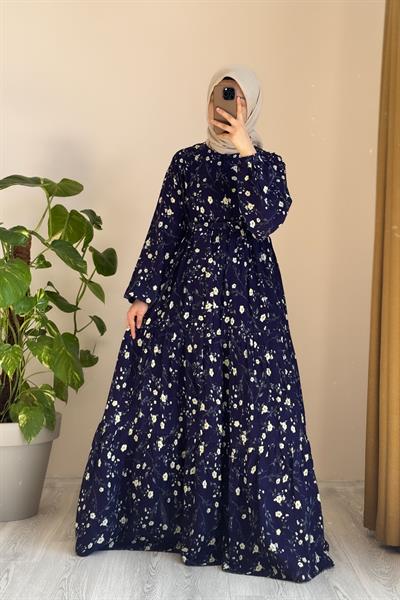 Çiçek Bahçesi Elbise - 0010