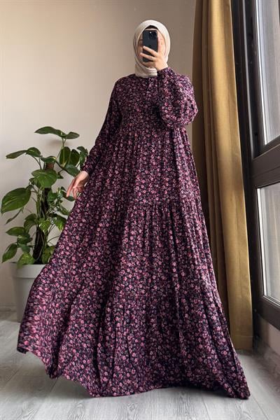 Çiçek Bahçesi Elbise - 0011