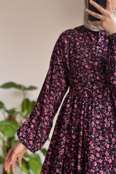 Çiçek Bahçesi Elbise - 0011