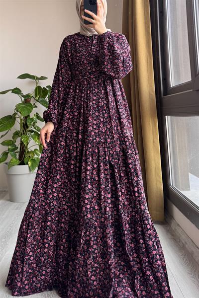 Çiçek Bahçesi Elbise - 0011