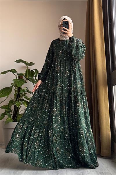 Çiçek Bahçesi Elbise - 0012