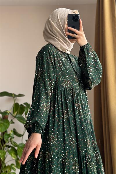 Çiçek Bahçesi Elbise - 0012