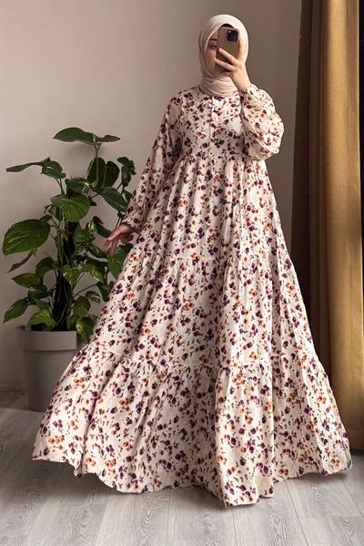 Çiçek Bahçesi Elbise - 0015