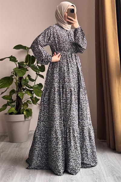 Çiçek Bahçesi Elbise - 0016