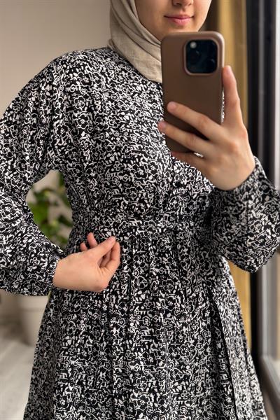 Çiçek Bahçesi Elbise - 0016