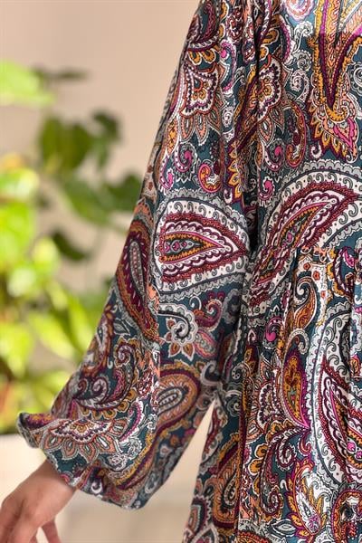 Çiçek Bahçesi Elbise - 0020