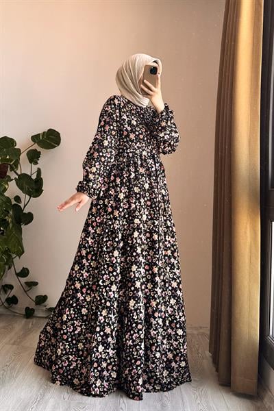 Çiçek Bahçesi Elbise - 0023